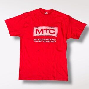 Vintage Red Graphic T-Shirt Single Stitch Made in USA Small